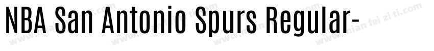 NBA San Antonio Spurs Regular字体转换